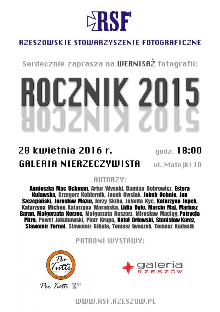 plakat Rocznik 2015informacja