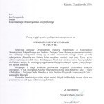 Wojowie – list od prezydenta miasta